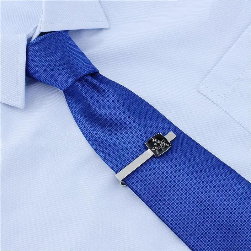 Master Mason Blue Lodge Tie Clip - Bricks Masons
