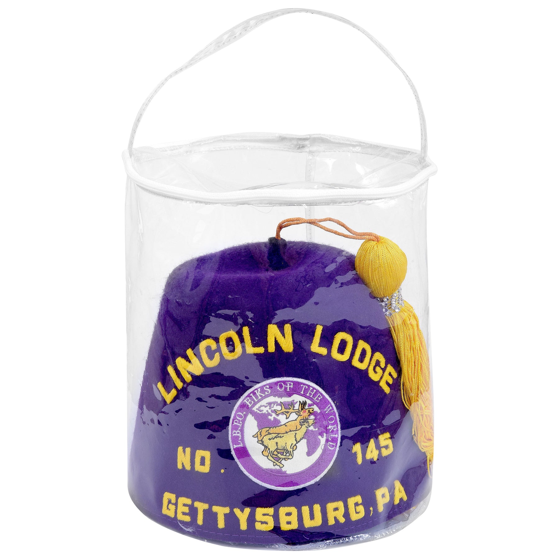 Masonic Fez Case - Transparent Material With Zipper - Bricks Masons