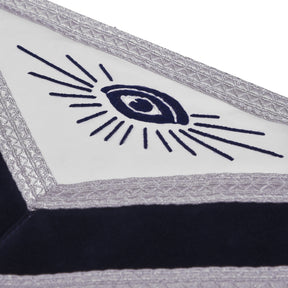 Worshipful Master Blue Lodge Apron - Blue Velvet With Silver Bullion & Fringe - Bricks Masons