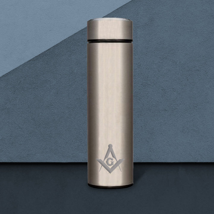 Master Mason Blue Lodge Vacuum Flask - Various Colors - Bricks Masons