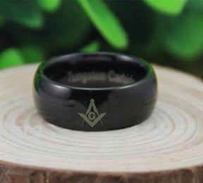 Master Mason Blue Lodge Ring - Black - Bricks Masons