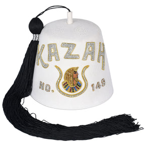 DOI PHA Fez Hat - Rhinestones (with row options) - Bricks Masons