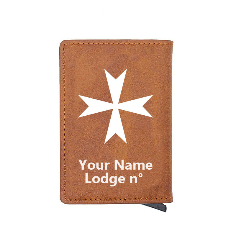 Order Of Malta Commandery Wallet - Various Colors - Bricks Masons