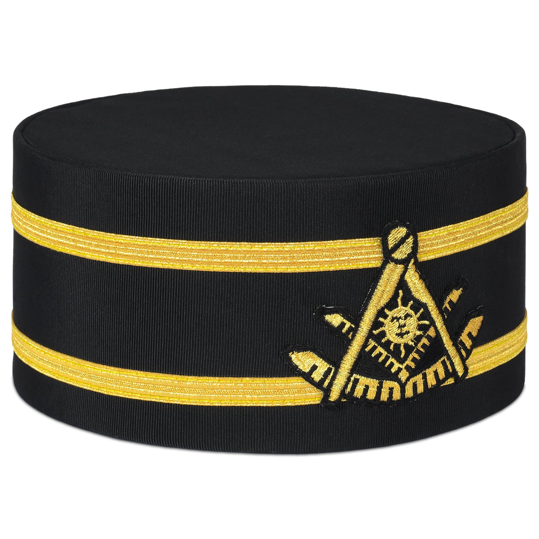 Past Master Blue Lodge California Regulation Crown Cap - Double Gold Braid - Bricks Masons