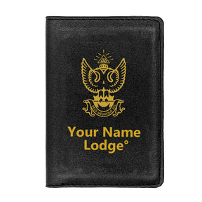 33rd Degree Scottish Rite Wallet - Wings Up Black & Brown - Bricks Masons