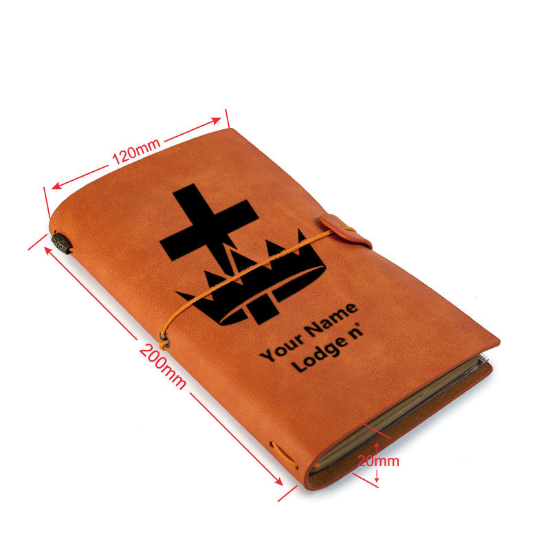 Knights Templar Commandery Journal - Leather - Bricks Masons