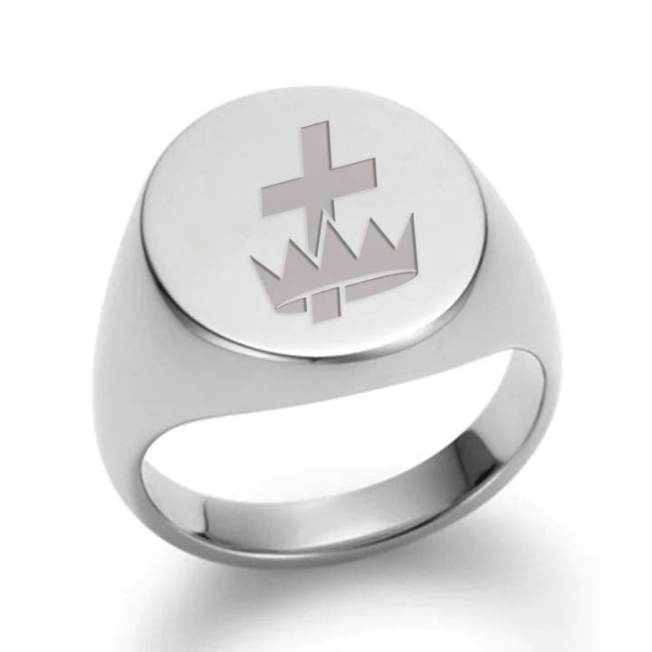 Knights Templar Commandery Ring - Sterling Silver - Bricks Masons