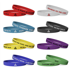 Royal Arch Chapter Bracelet - Various Silicone Colors - Bricks Masons