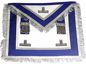 Worshipful Master Past Master Blue Lodge Canada Regulation Apron - Royal Blue - Bricks Masons