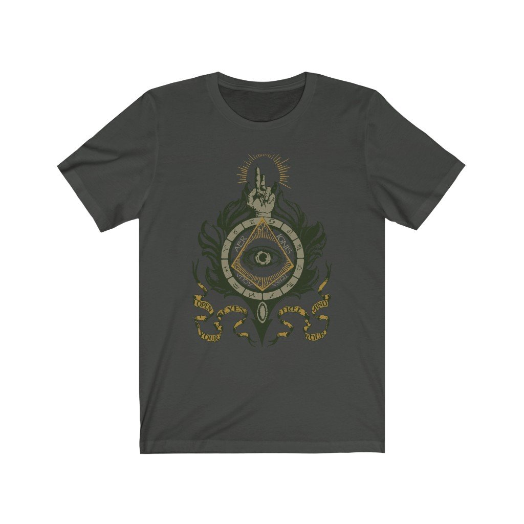 Masonic T-Shirt - Open Your Eyes Free Your Mind - Bricks Masons