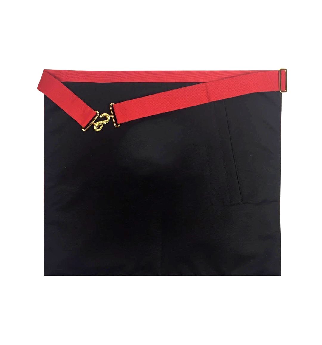 Tyler Royal Arch Chapter Apron - Red Machine Embroidery - Bricks Masons