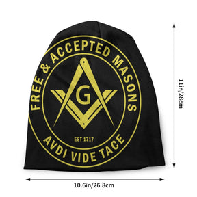 Master Mason Blue Lodge Beanie - Warm Winter Cap - Bricks Masons