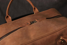 OES Travel Bag - (Dark Brown/Camel) - Bricks Masons