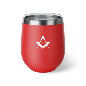 Master Mason Blue Lodge Vacuum Cup - Various Colors Square & Compass - Bricks Masons