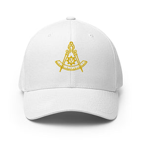 Past Master Blue Lodge California Regulation Baseball Cap - Golden Embroidery - Bricks Masons