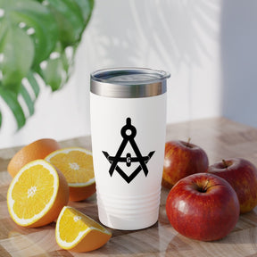 Master Mason Blue Lodge Ringneck Tumbler - Various Colors Square & Compass G - Bricks Masons