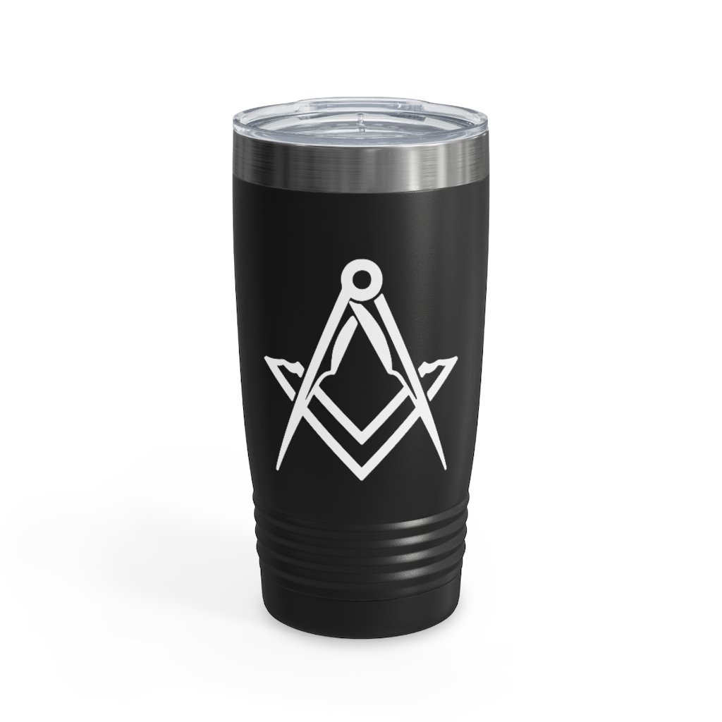 Master Mason Blue Lodge Ringneck Tumbler - Various Colors Square & Compass - Bricks Masons