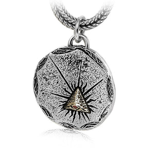 Eye Of Providence Necklace - Stainless Steel - Bricks Masons