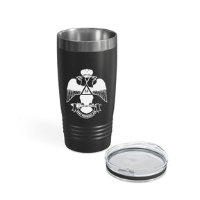 33rd Degree Scottish Rite Ringneck Tumbler - Wings Down Various Colors - Bricks Masons