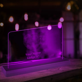 Grand Master Blue Lodge LED Sign - 3D Glowing light - Bricks Masons