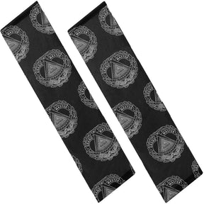 Grand Master Blue Lodge Seatbelt Cover - White & Gold - Bricks Masons