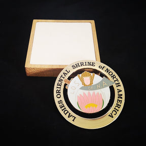 Ladies Oriental Shrine Car Emblem - North America - Bricks Masons