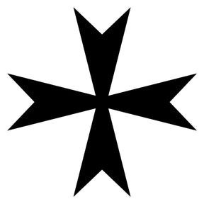 Order Of Malta Commandery Business Card Holder - Leather - Bricks Masons