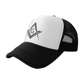Master Mason Blue Lodge Baseball Cap - Square and Compass with G Adjustable (Various Colors) - Bricks Masons