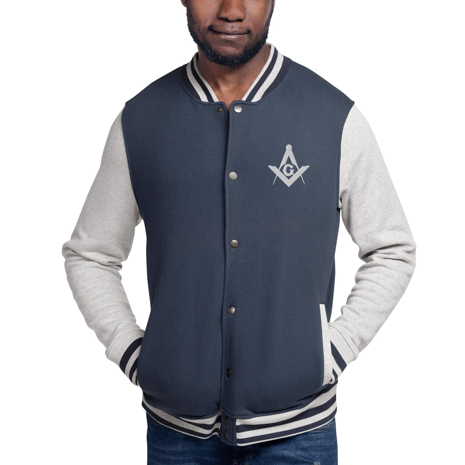 Master Mason Blue Lodge Jacket - Square and Compass G Various Colors - Bricks Masons