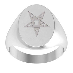 OES Ring - Sterling Silver - Bricks Masons