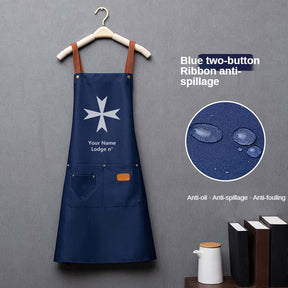 Order Of Malta Commandery Work Apron - Various Colors - Bricks Masons