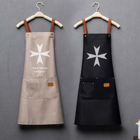Order Of Malta Commandery Work Apron - Various Colors - Bricks Masons