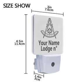 Past Master Blue Lodge California Regulation LED Sign - 2 Pieces Plug-in - Bricks Masons