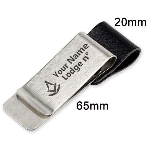 Past Master Blue Lodge Pen Holder - Black & Brown Leather - Bricks Masons