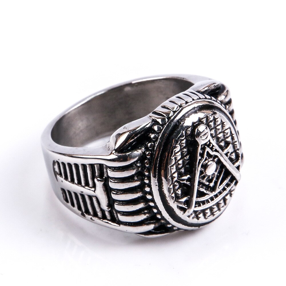 Past Master Blue Lodge Ring - Silver - Bricks Masons
