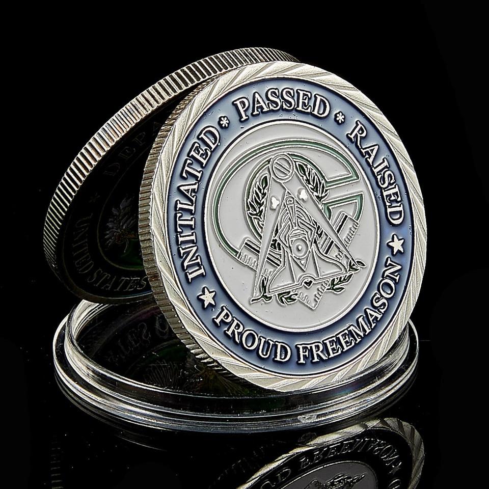 Master Mason Blue Lodge Coin - Raised And Proud - Bricks Masons