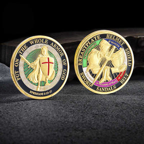 Knights Templar Commandery Coin - "Put On the Whole Armor Of God" Commemorative - Bricks Masons