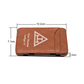 Royal Arch Chapter Wallet - Black & Brown - Bricks Masons