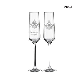 Widows Sons Champagne Flute - 2 Pieces Set - Bricks Masons